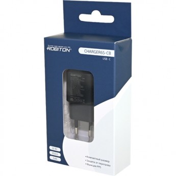Адаптер/блок питания ROBITON CHARGER65-C черный Адаптер/блок питания ROBITON CHARGER65-C черный