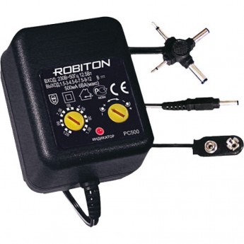 Адаптер/блок питания ROBITON PC1000 1000мА нестабилизированный с крестовиной BL1 Адаптер/блок питания ROBITON PC1000 1000мА нестабилизированный с крестовиной BL1