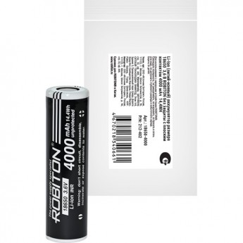 Аккумулятор ROBITON 18650-4000 без защиты с плоским контактом PK1